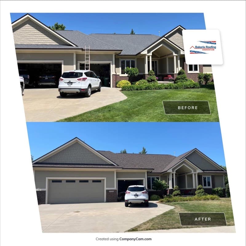 Before and after roofing project 17