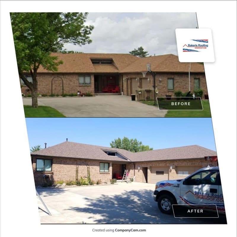 Before and after roofing project 9