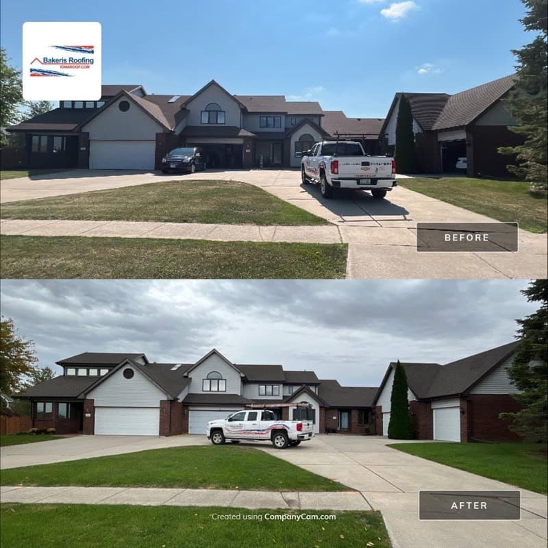 Before and after roofing project 13