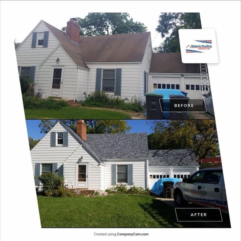 Before and after roofing project 14