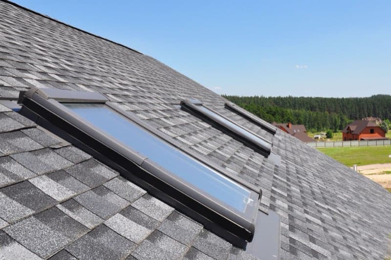 Roof work on a Polk City, Iowa lakefront home