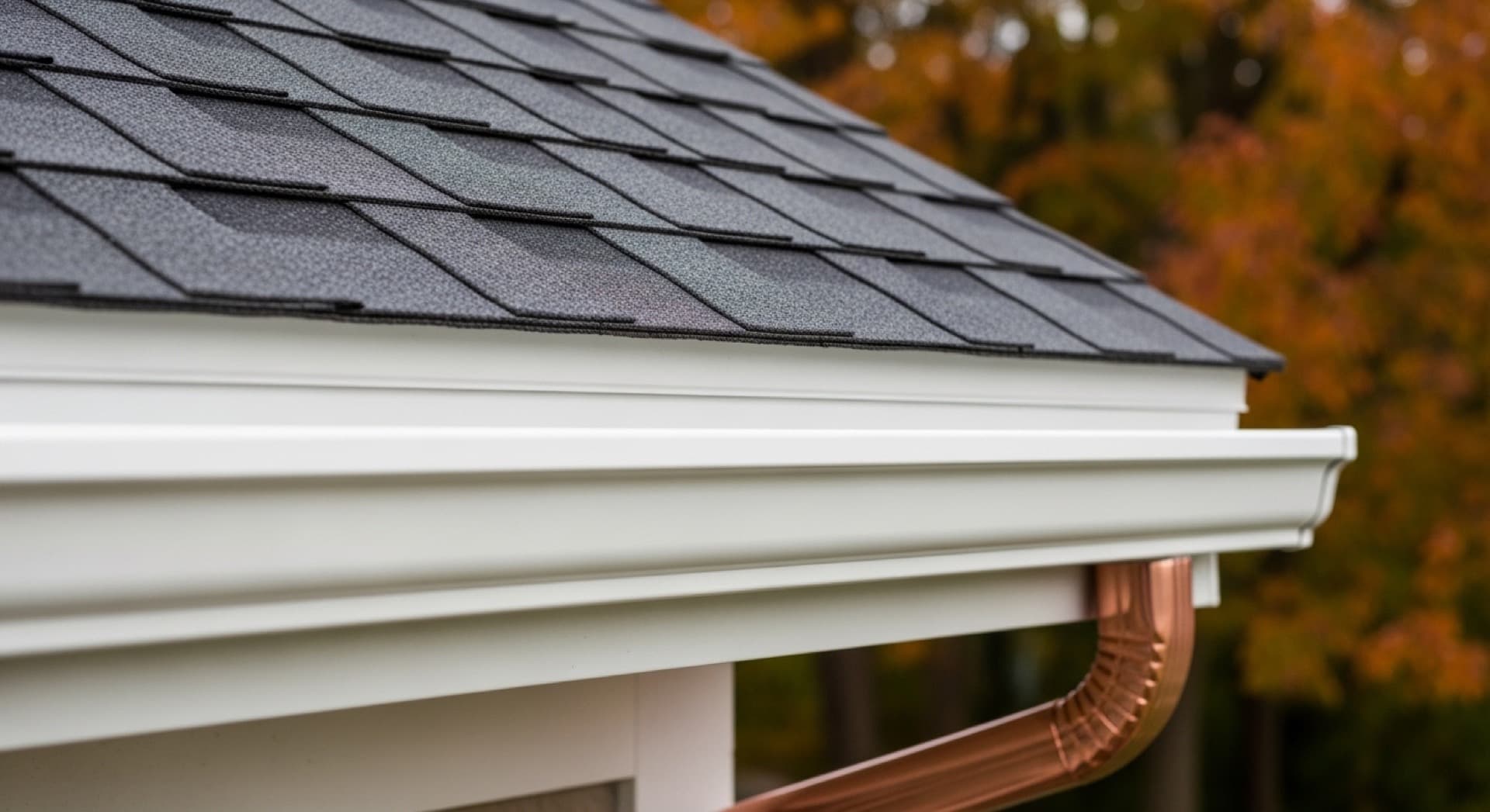 New seamless aluminum gutters installed on a Des Moines, Iowa home