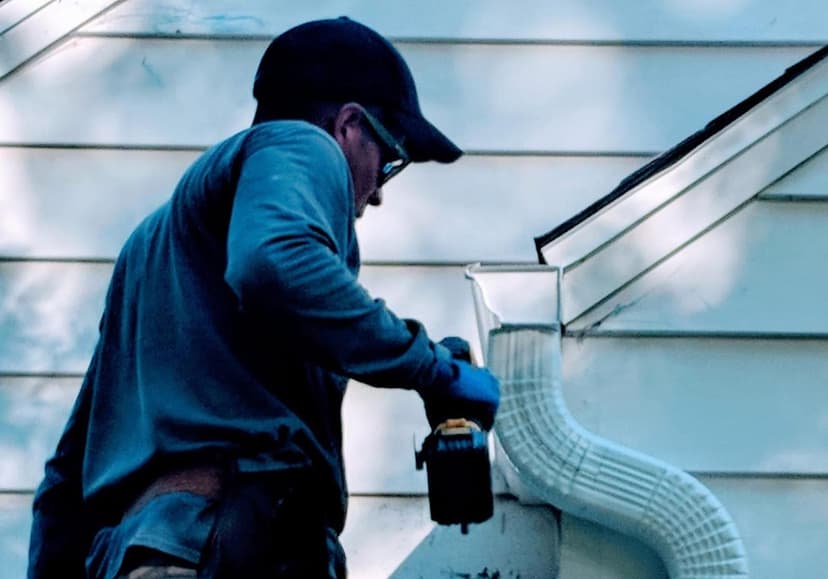 Bakeris roofing specialist on the job